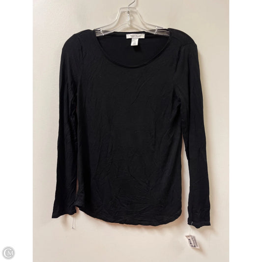 Top Long Sleeve Basic By White House Black Market In Black, Size: Xs