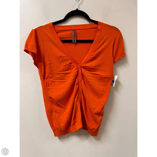 Sweater Short Sleeve By Anthropologie In Orange, Size: M