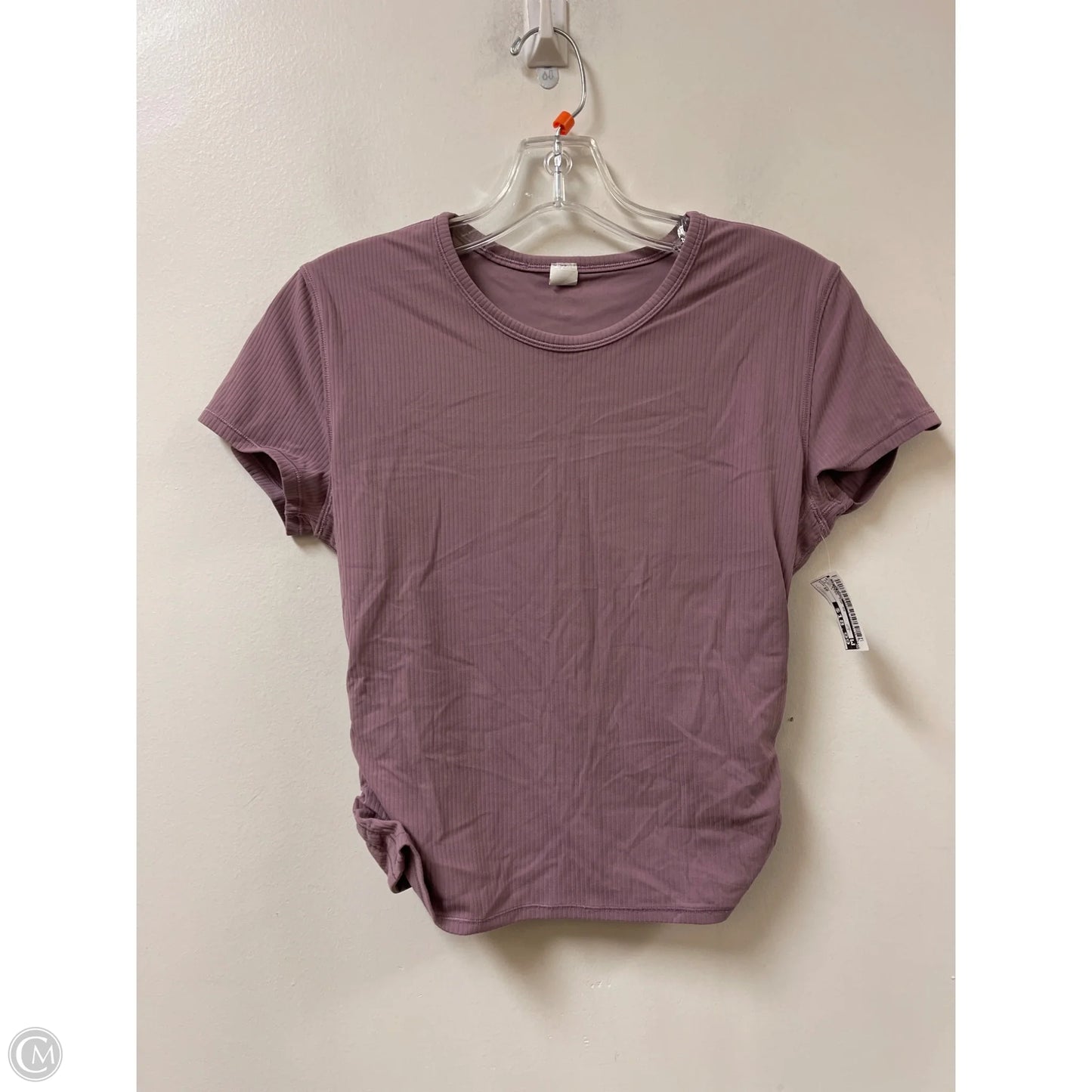Athletic Top Short Sleeve By Lululemon In Purple, Size: 10