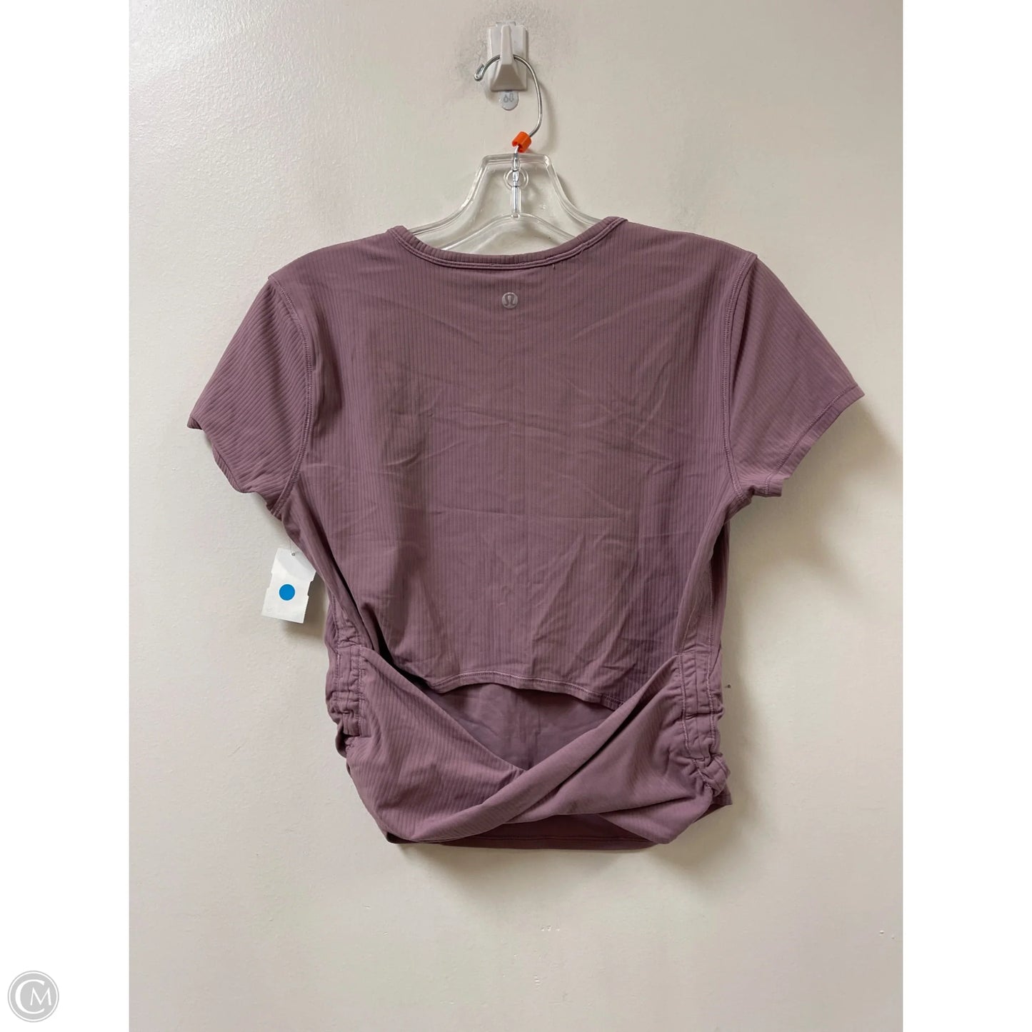 Athletic Top Short Sleeve By Lululemon In Purple, Size: 10