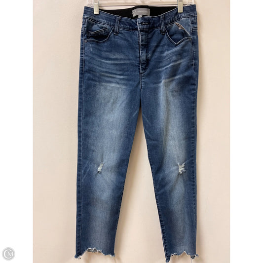 Jeans Cropped By Wit & Wisdom In Blue Denim, Size: 8