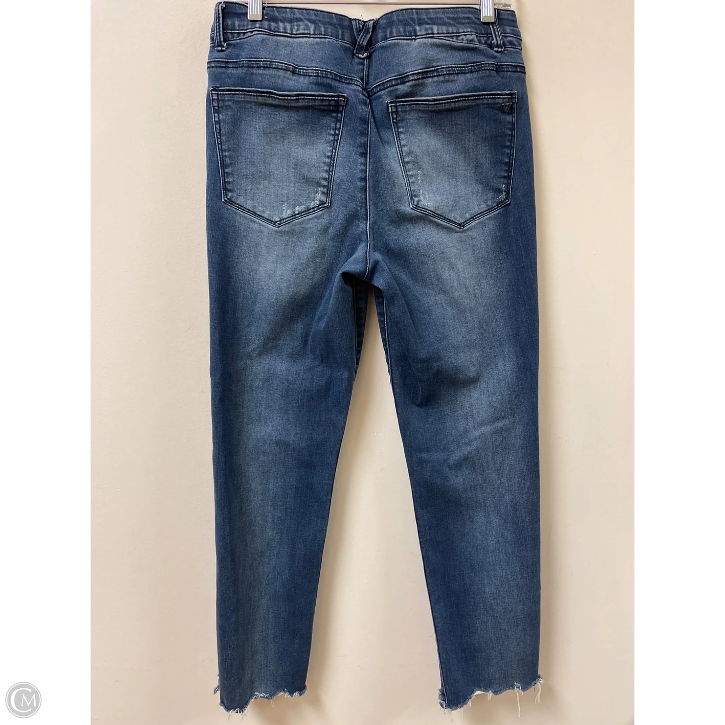 Jeans Cropped By Wit & Wisdom In Blue Denim, Size: 8