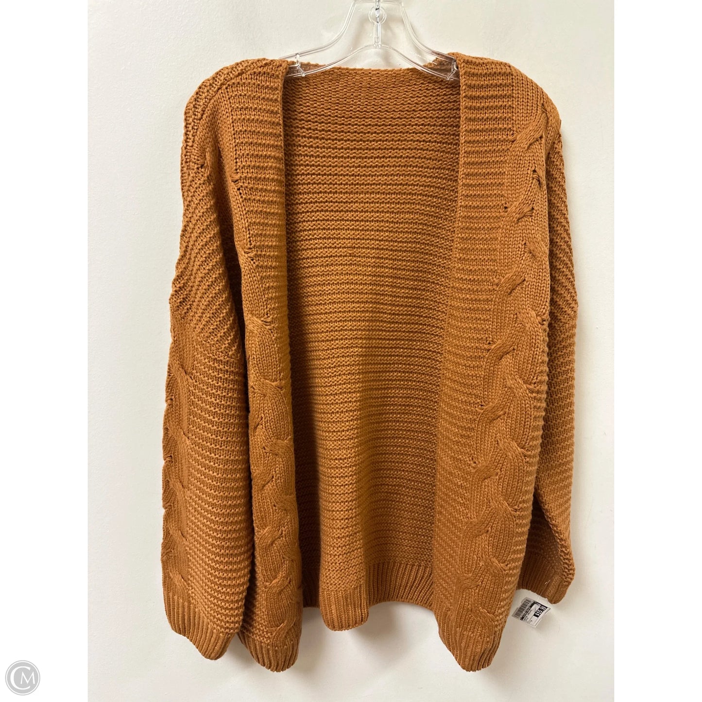 Sweater Cardigan By Clothes Mentor In Orange, Size: M