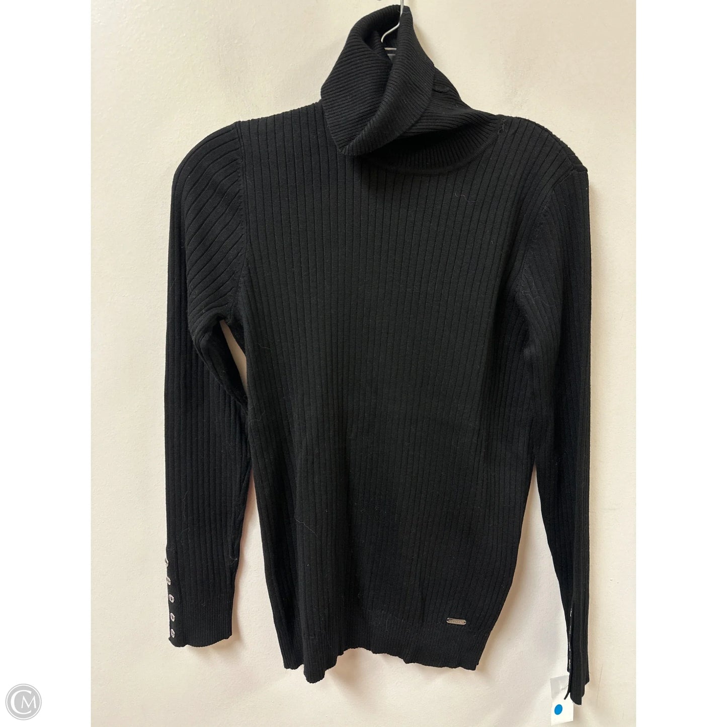 Sweater By Calvin Klein In Black, Size: S
