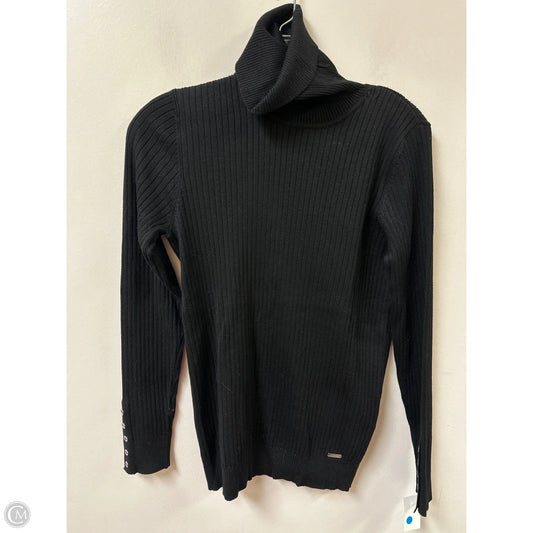 Sweater By Calvin Klein In Black, Size: S