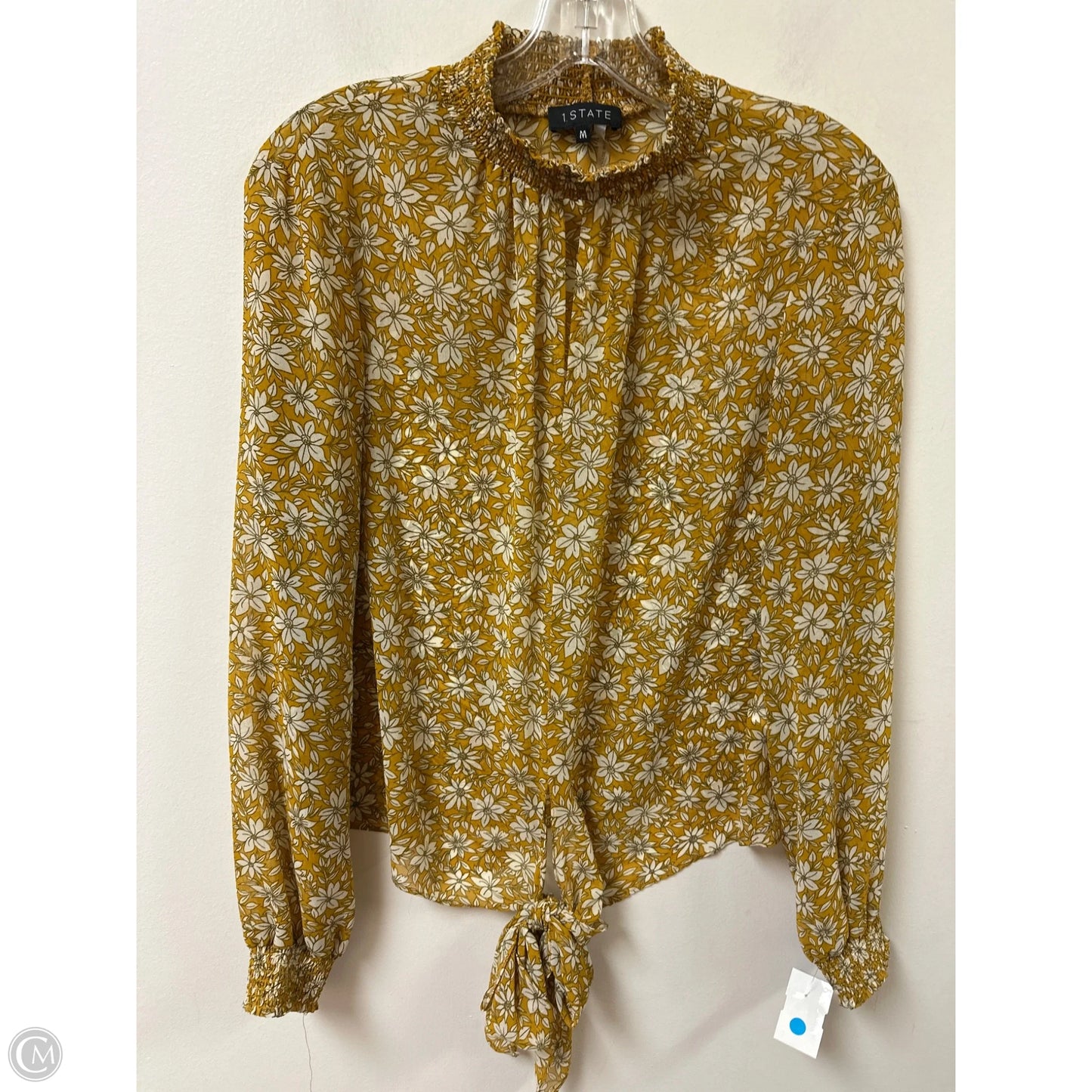 Top Long Sleeve By 1.state In Yellow, Size: M