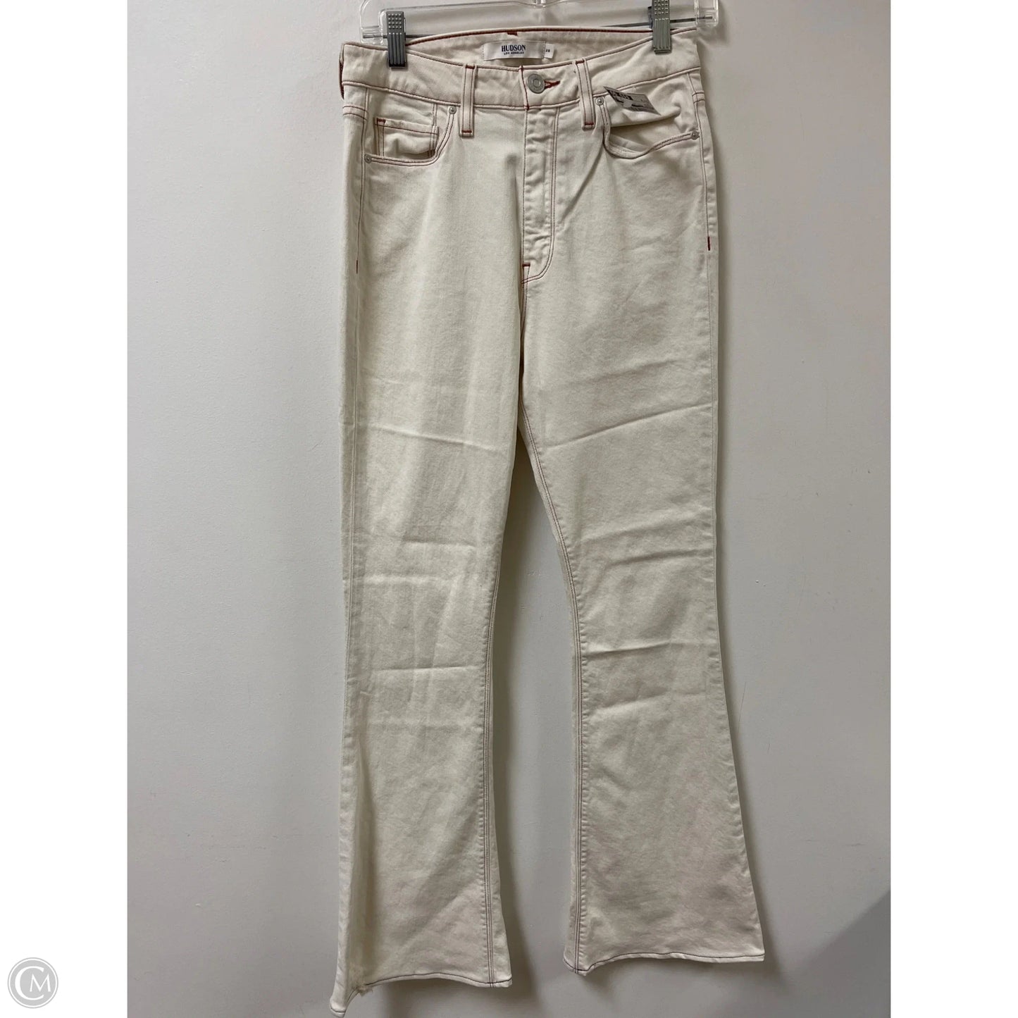 Jeans Boot Cut By Hudson In Cream, Size: 6
