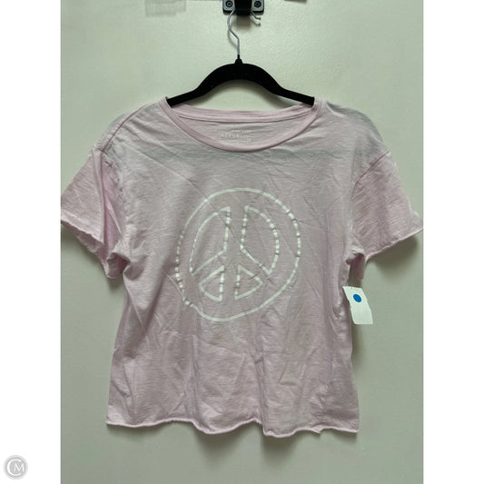 Top Short Sleeve By For The Republic In Pink, Size: S