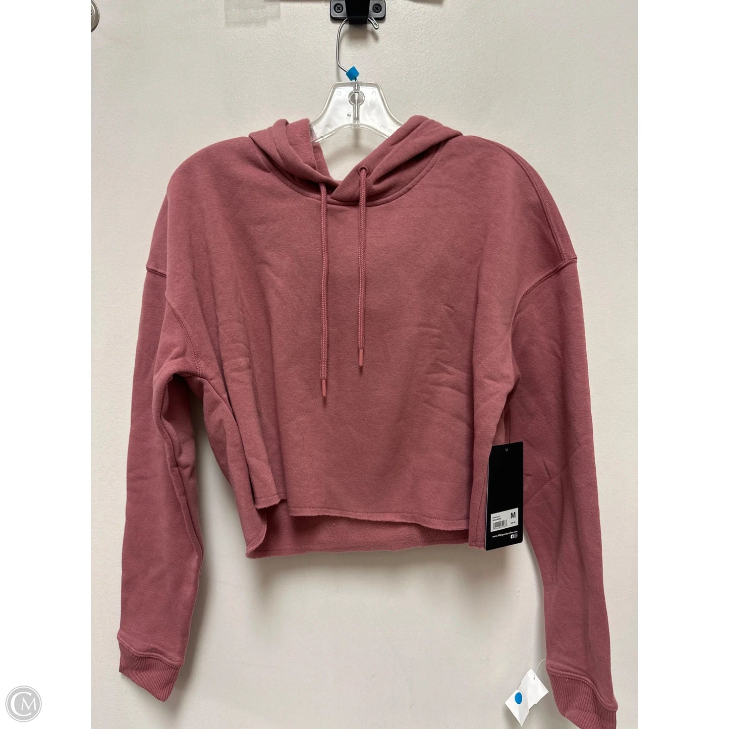 Athletic Sweatshirt Hoodie By 90 Degrees By Reflex In Pink, Size: M