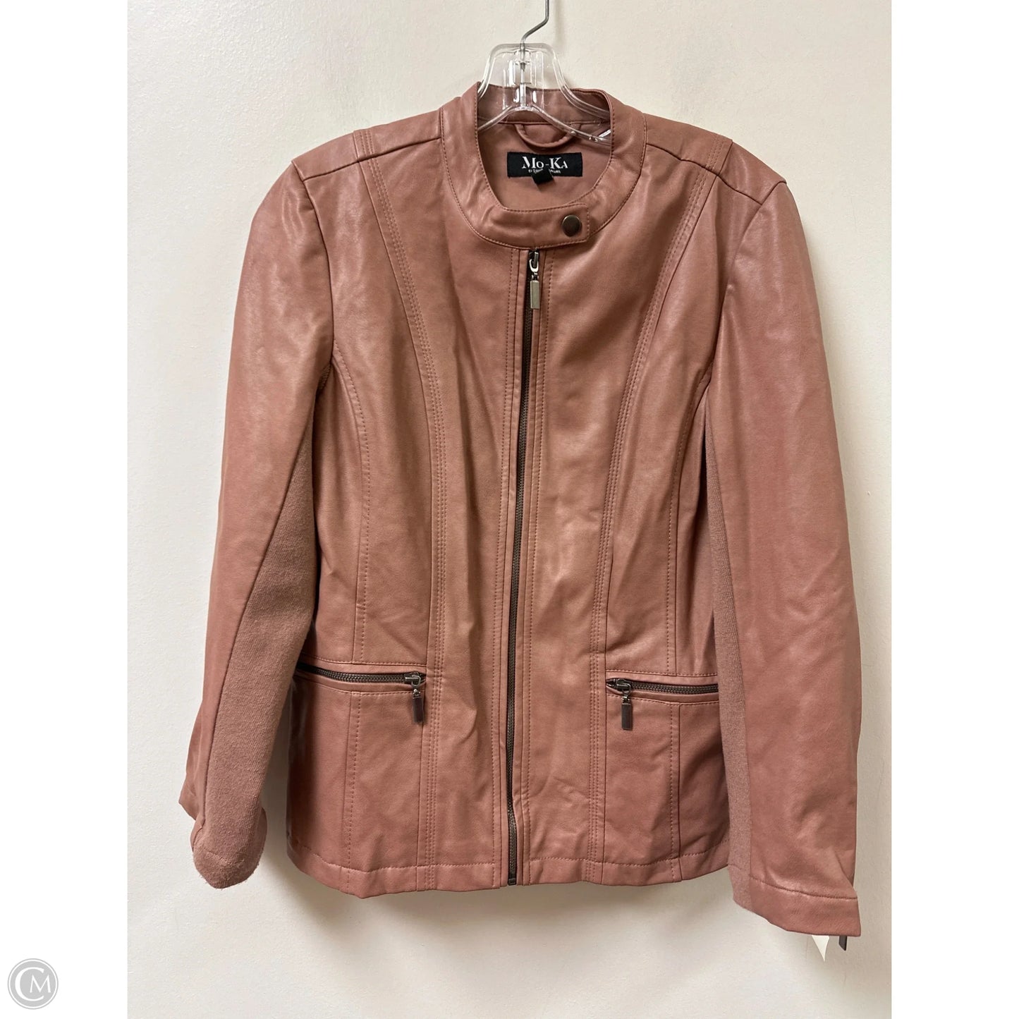 Jacket Moto By Moa Moa In Pink, Size: M