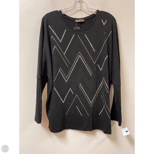 Top Long Sleeve By Clothes Mentor In Black, Size: 1x