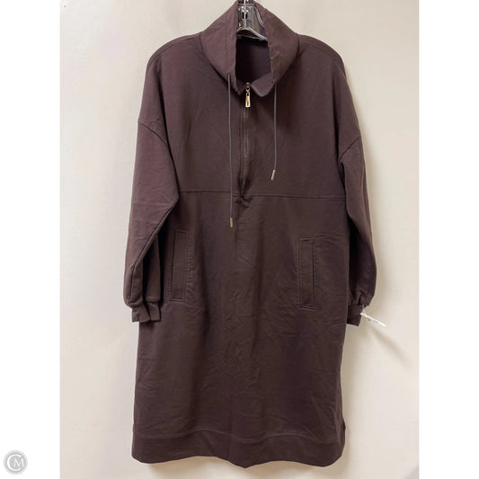 Dress Casual Midi By Clothes Mentor In Brown, Size: Xl