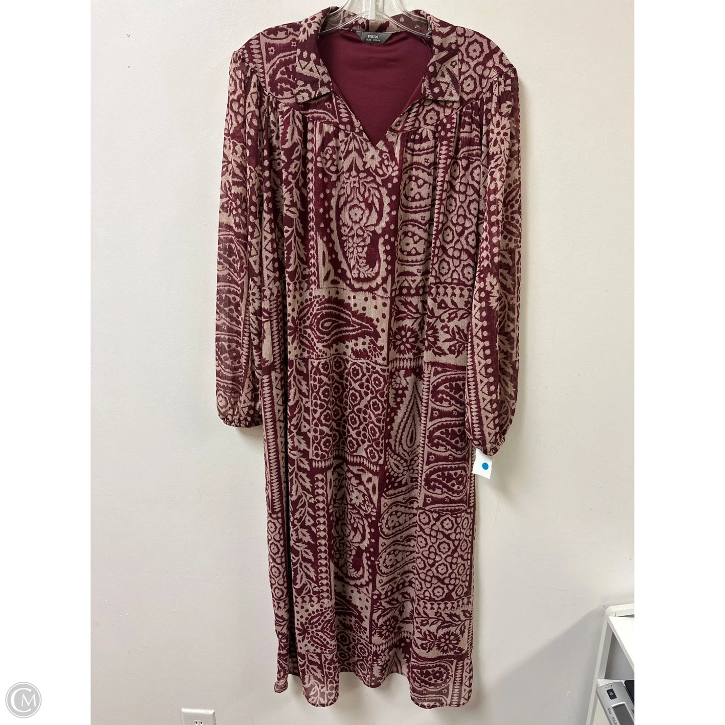 Dress Casual Maxi By Clothes Mentor In Red, Size: Xl