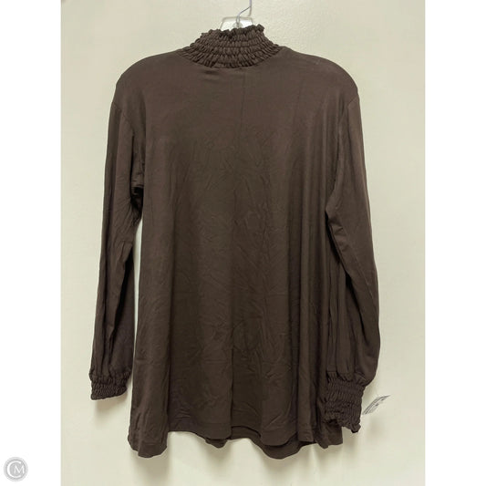 Top Long Sleeve By Clothes Mentor In Brown, Size: Xl