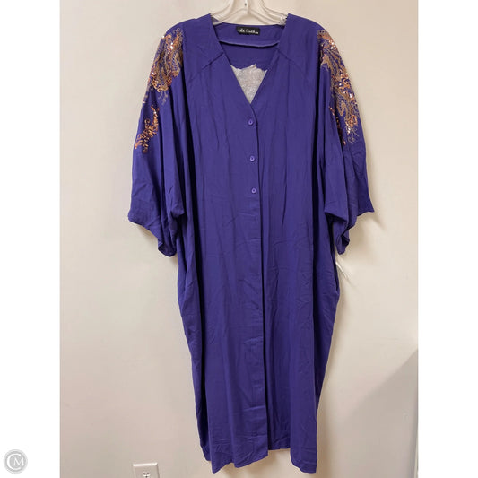 Kimono By Clothes Mentor In Purple, Size: Xl
