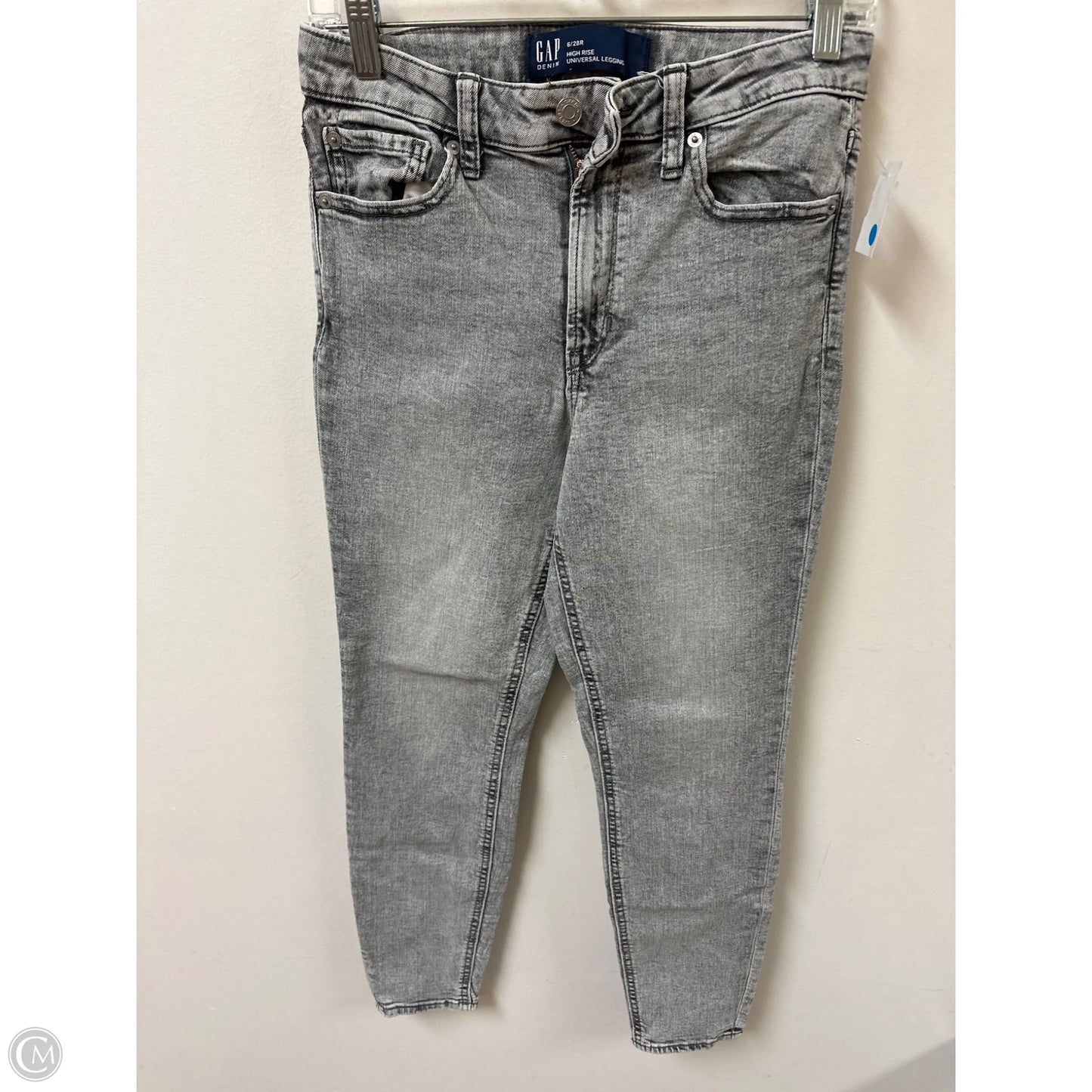 Jeans Skinny By Gap In Grey, Size: 6