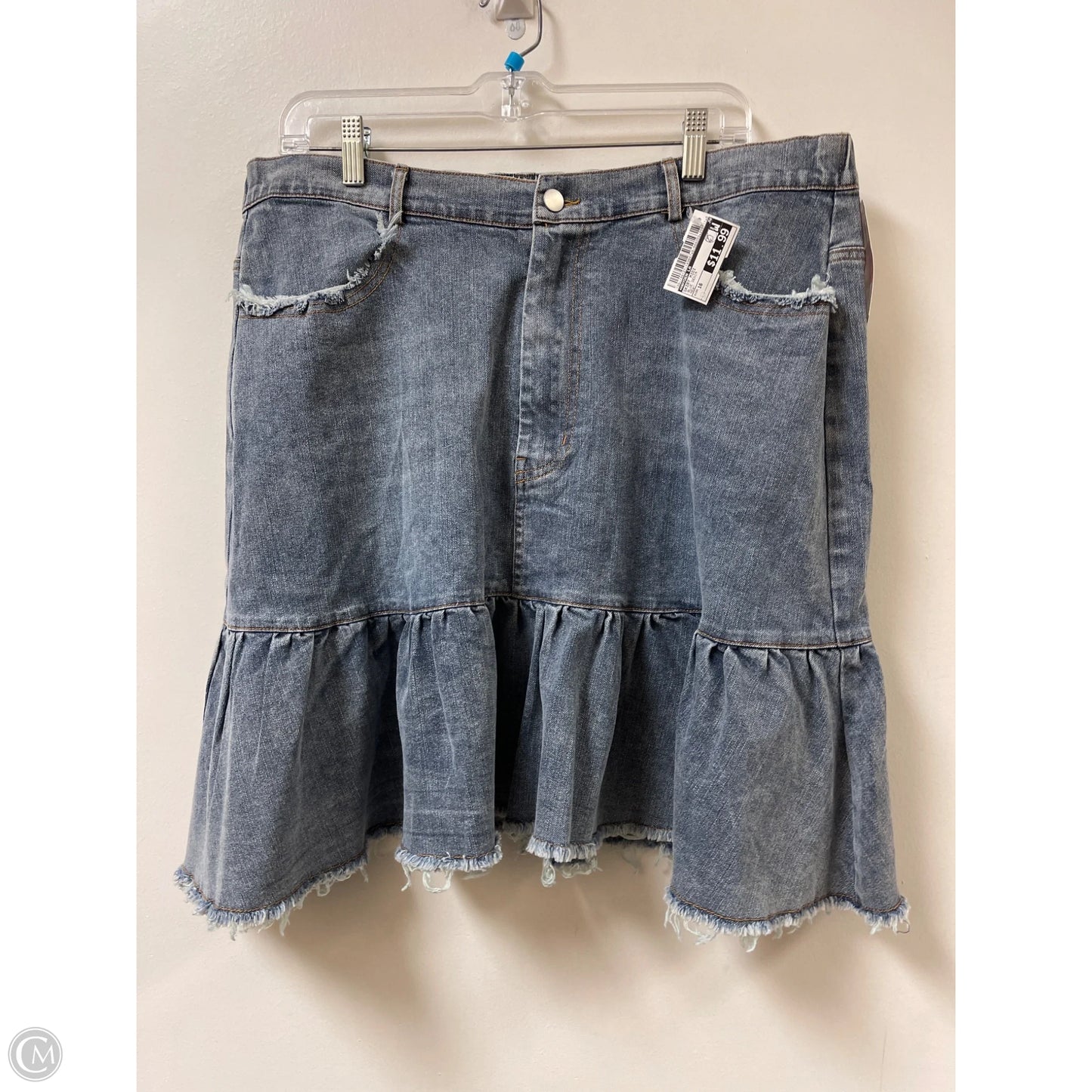 Skirt Midi By Hayden La In Blue Denim, Size: 16