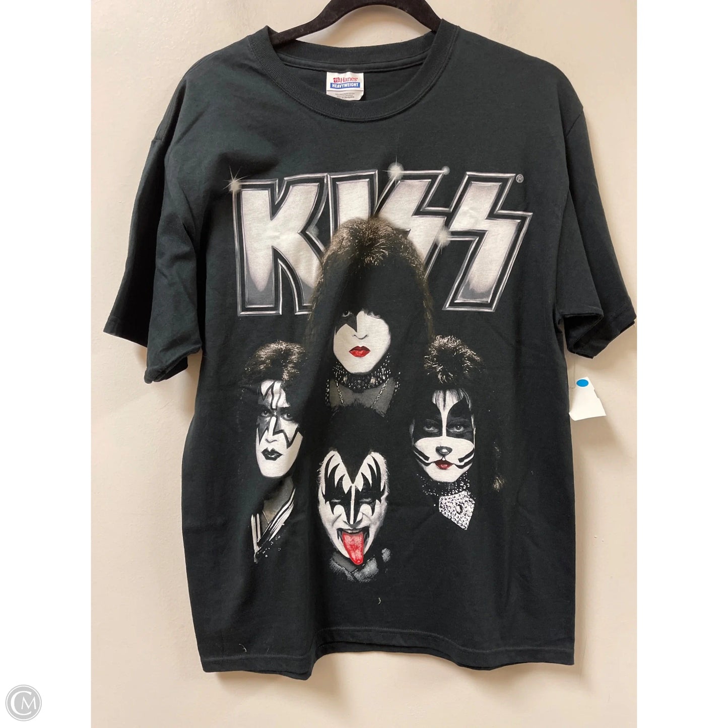 Top Short Sleeve By Hanes In Black, Size: M