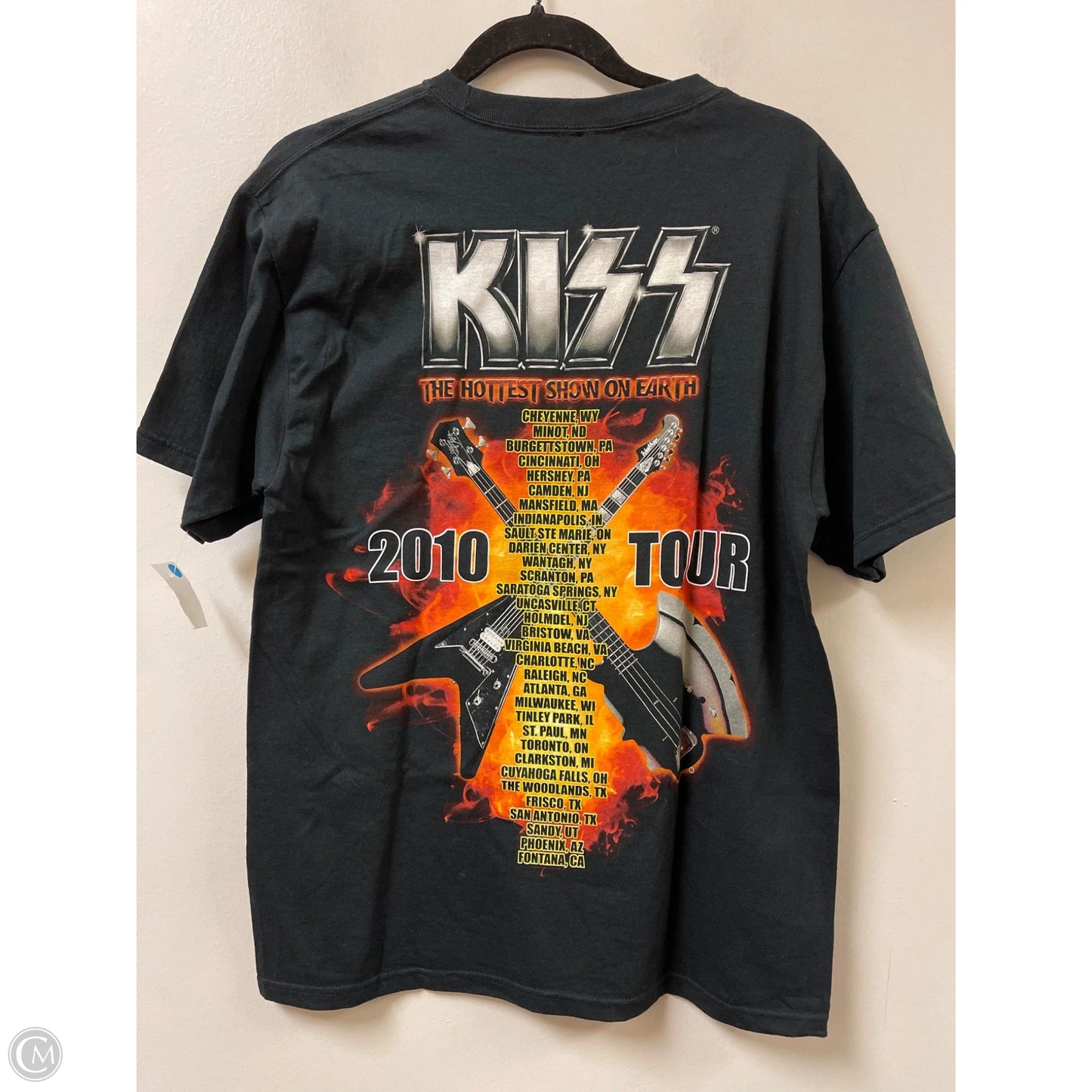 Top Short Sleeve By Hanes In Black, Size: M