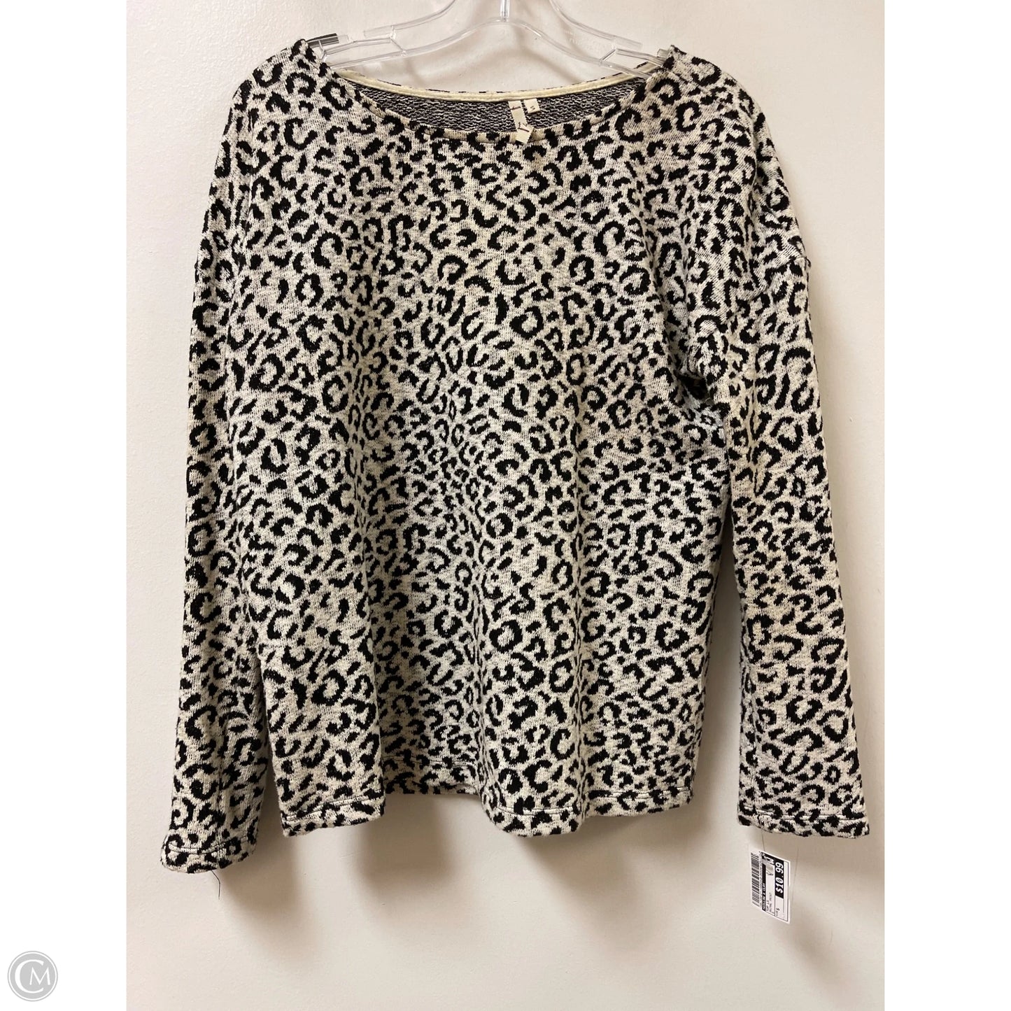 Top Long Sleeve By Willow & Clay In Animal Print, Size: S