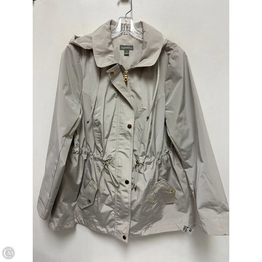 Coat Raincoat By Style And Company In Cream, Size: Xl