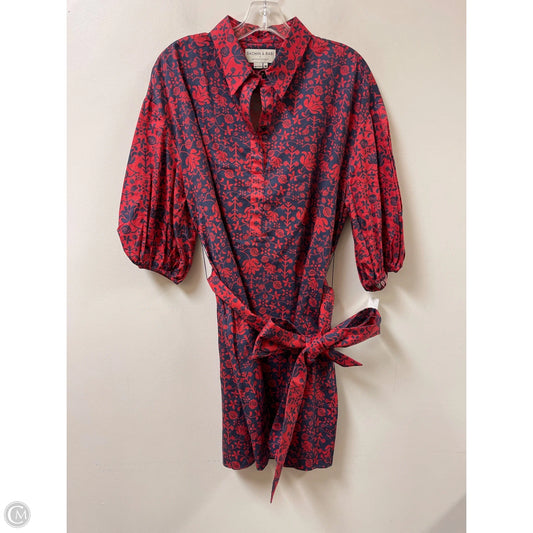 Dress Casual Midi By Sachin & Babi In Blue & Red, Size: Mp