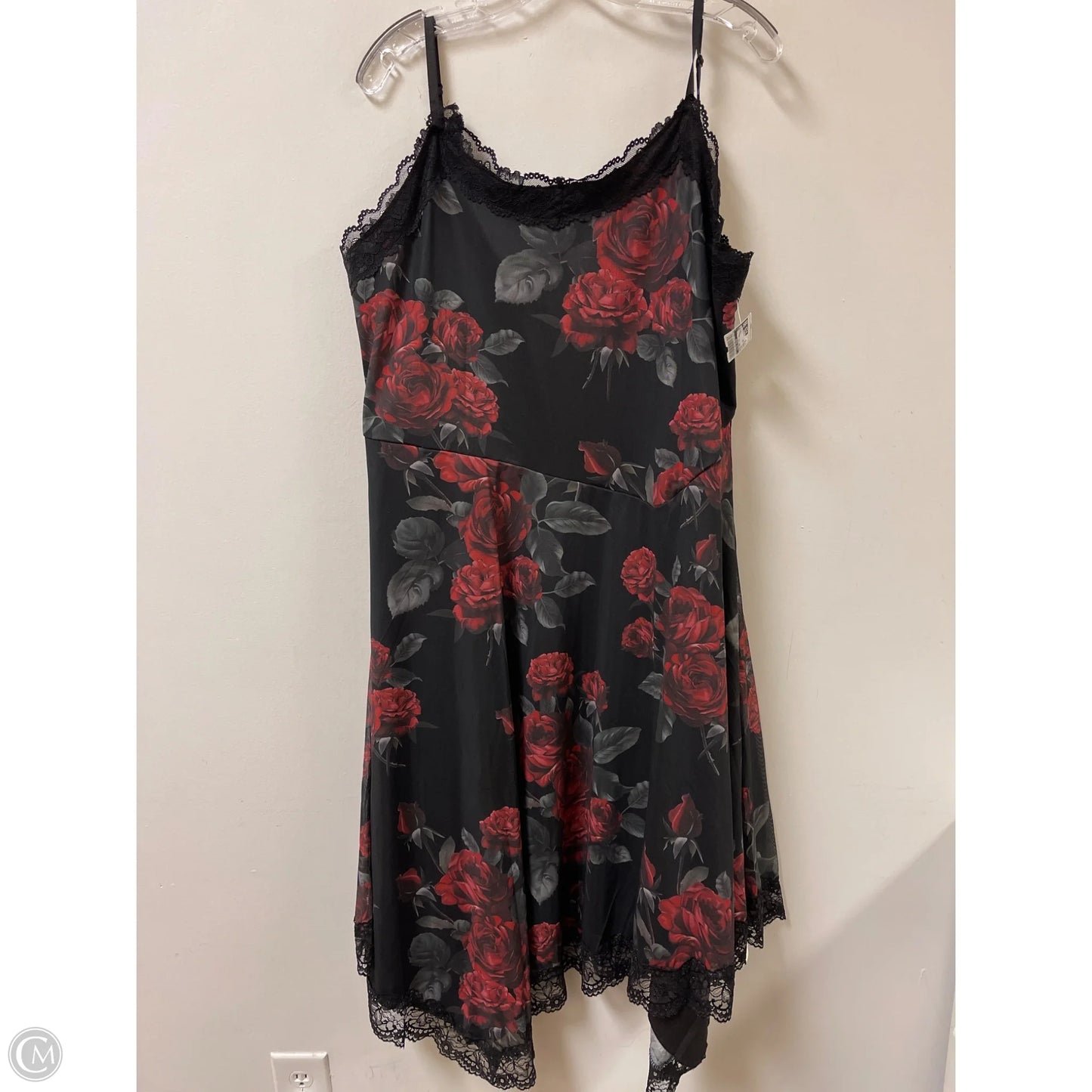 Dress Party Midi By Clothes Mentor In Black, Size: 3x