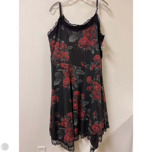 Dress Party Midi By Clothes Mentor In Black, Size: 3x