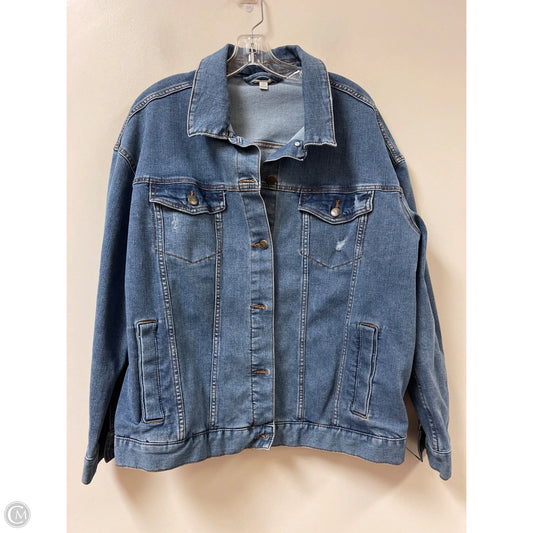 Jacket Denim By Terra & Sky In Blue Denim, Size: Xl
