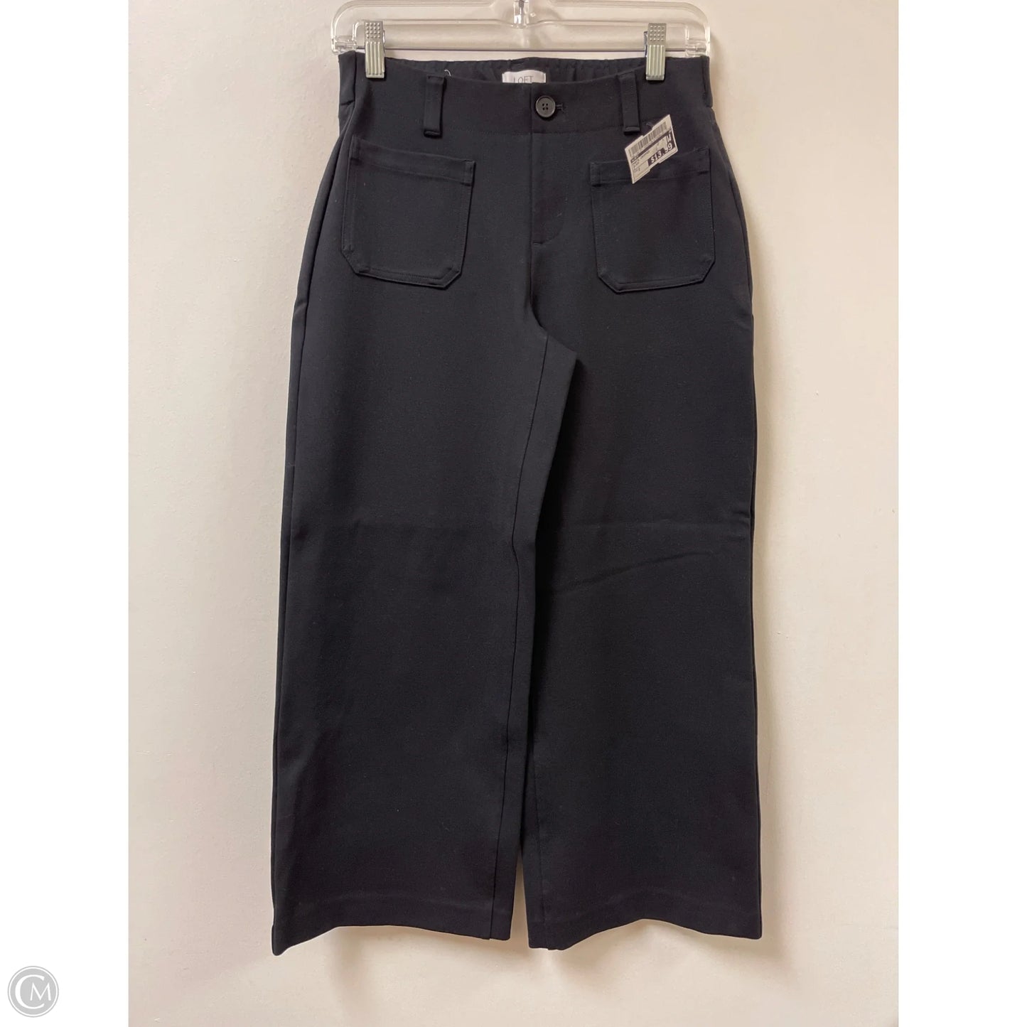 Pants Cropped By Loft In Black, Size: 2