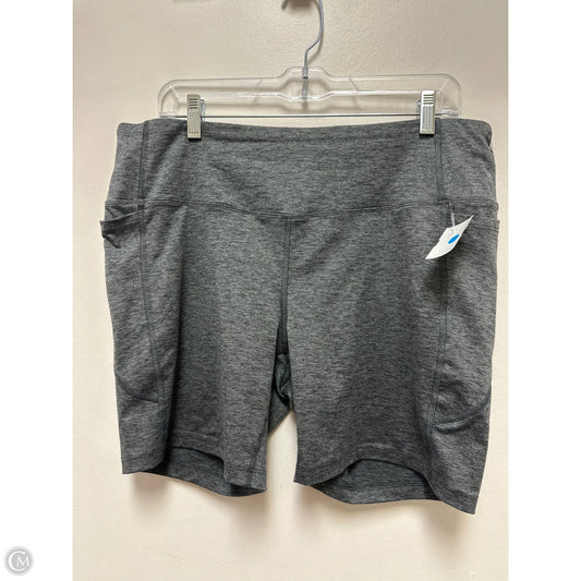 Athletic Shorts By Athletic Works In Grey, Size: 1x
