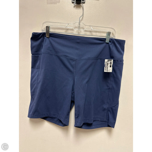 Athletic Shorts By Athletic Works In Navy, Size: 1x
