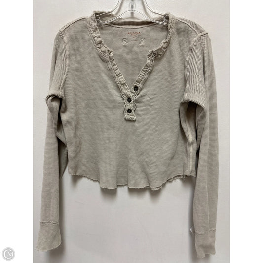 Top Long Sleeve By Arizona In Cream, Size: Xl