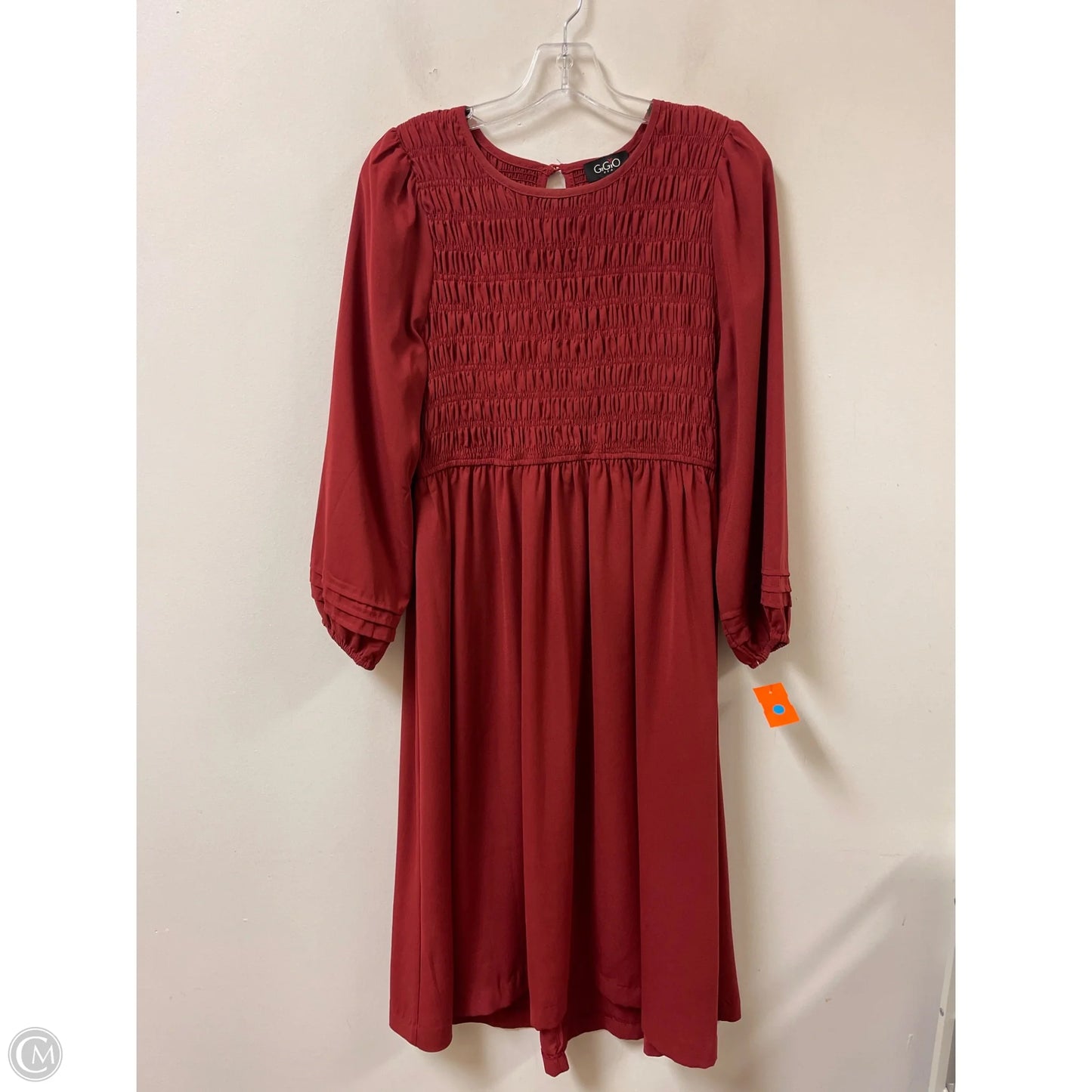 Dress Casual Midi By Gigio In Red, Size: M
