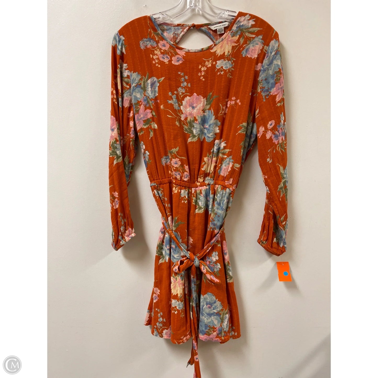 Dress Casual Midi By American Eagle In Orange, Size: S