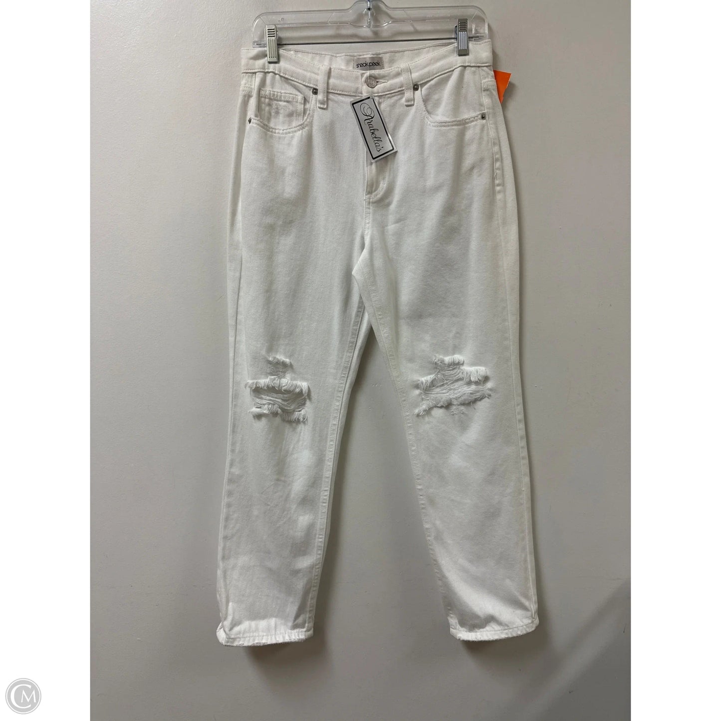 Jeans Boyfriend By Sneak Peek In White, Size: 4