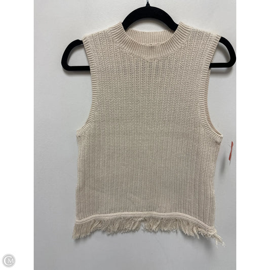 Vest Sweater By J. Crew In Cream, Size: S