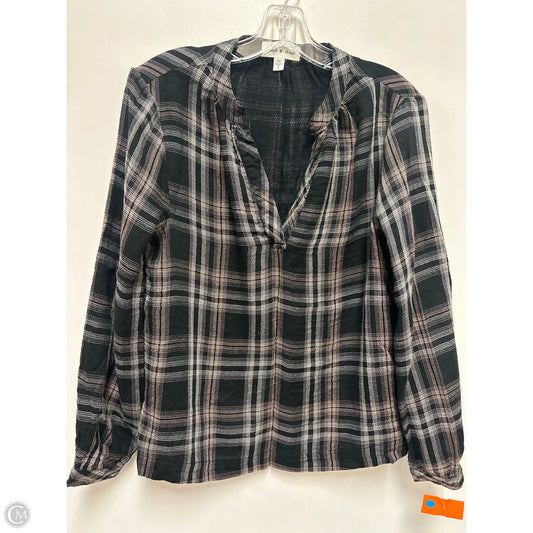 Top Long Sleeve By Cloth & Stone In Brown, Size: S