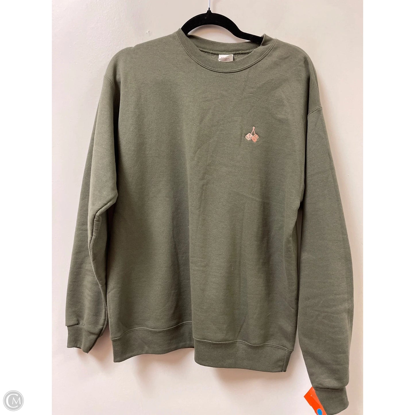 Sweatshirt Crewneck By Hanes In Green, Size: M