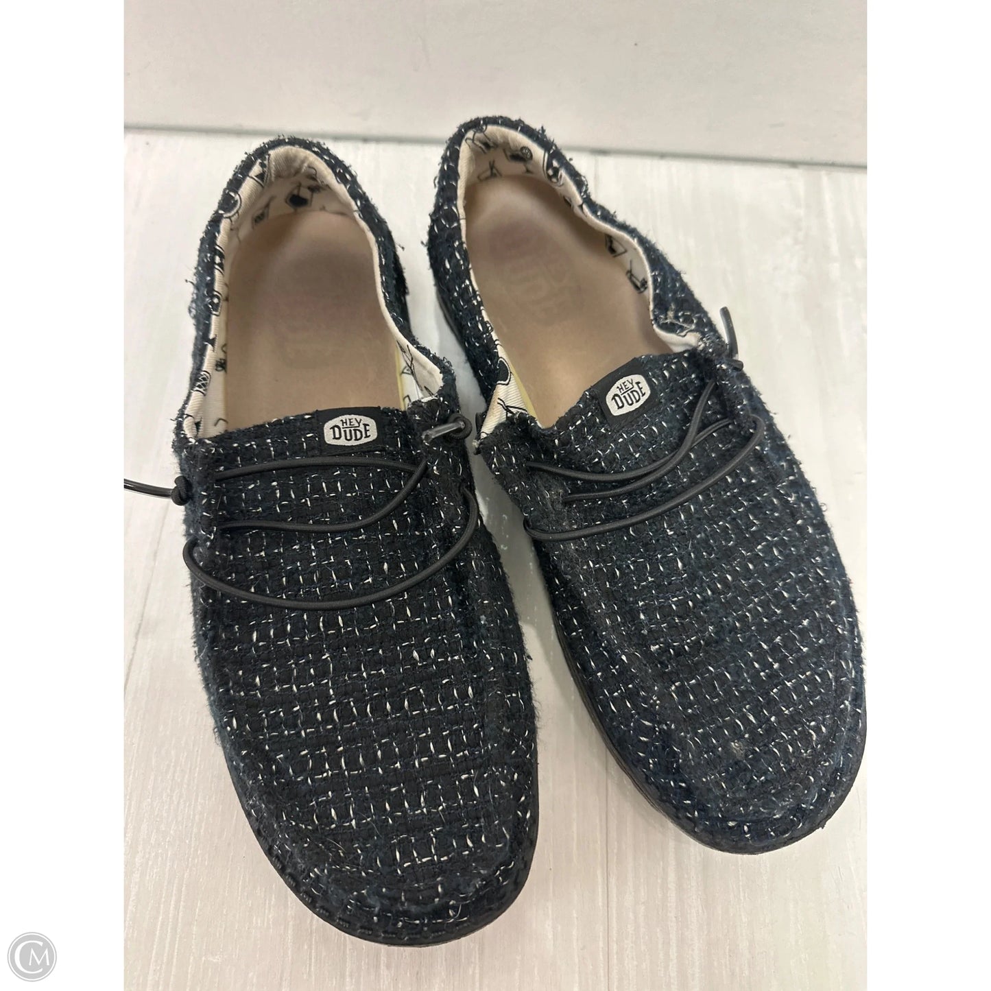 Shoes Flats By Hey Dude In Black, Size: 9