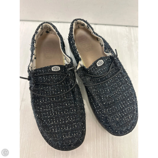 Shoes Flats By Hey Dude In Black, Size: 9