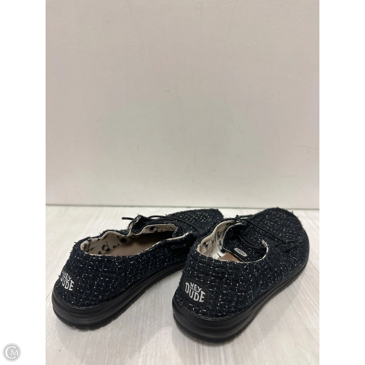 Shoes Flats By Hey Dude In Black, Size: 9