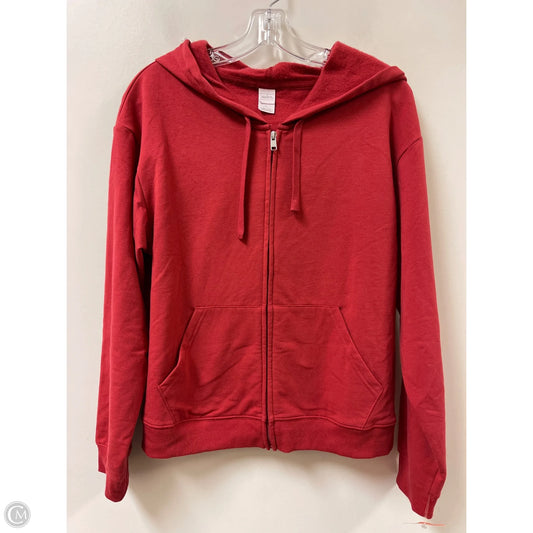 Athletic Jacket By Auden In Red, Size: L