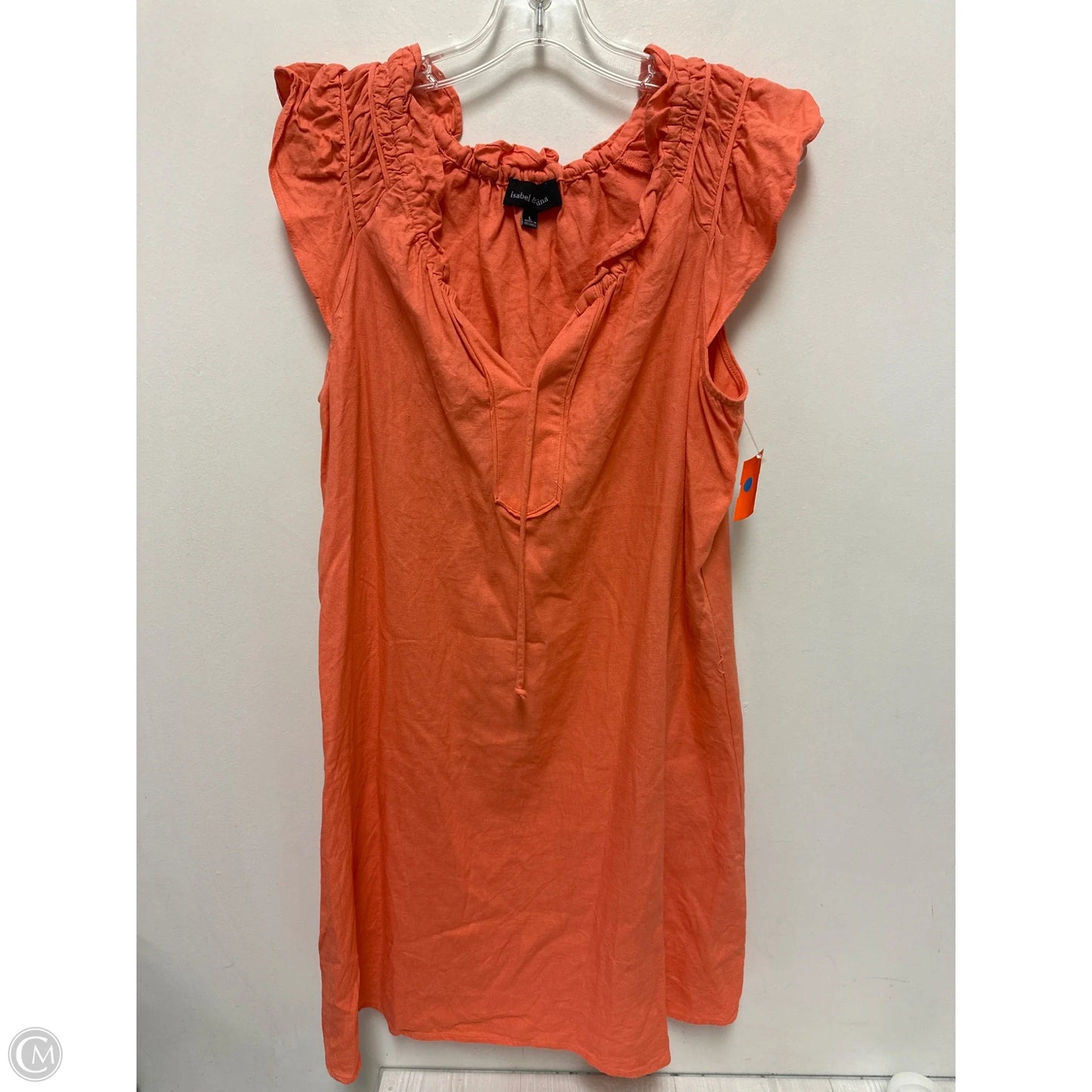 Dress Casual Midi By Clothes Mentor In Orange, Size: L