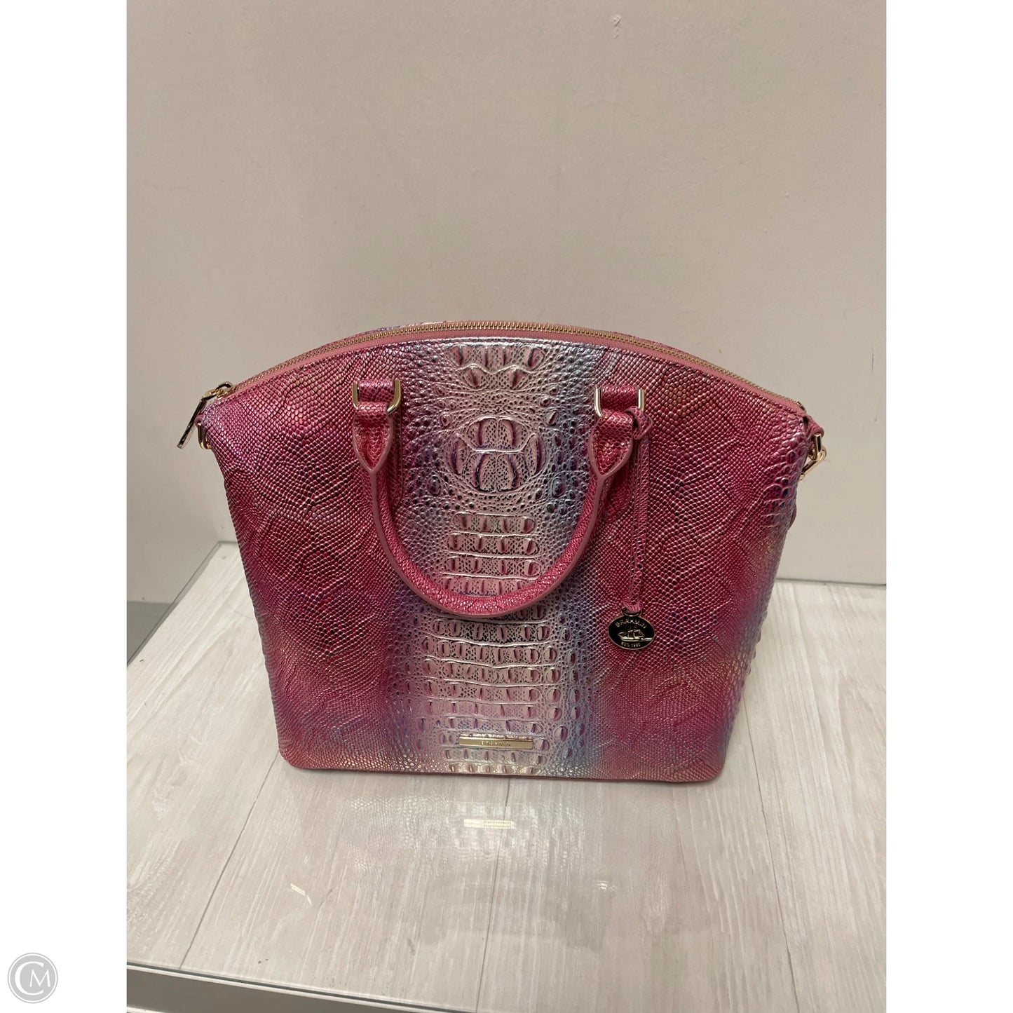 Handbag Designer By Brahmin, Size: Large