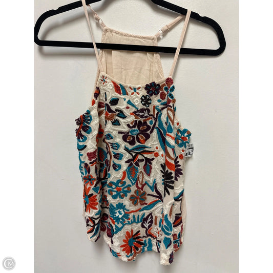 Top Sleeveless By Clothes Mentor In Cream, Size: M