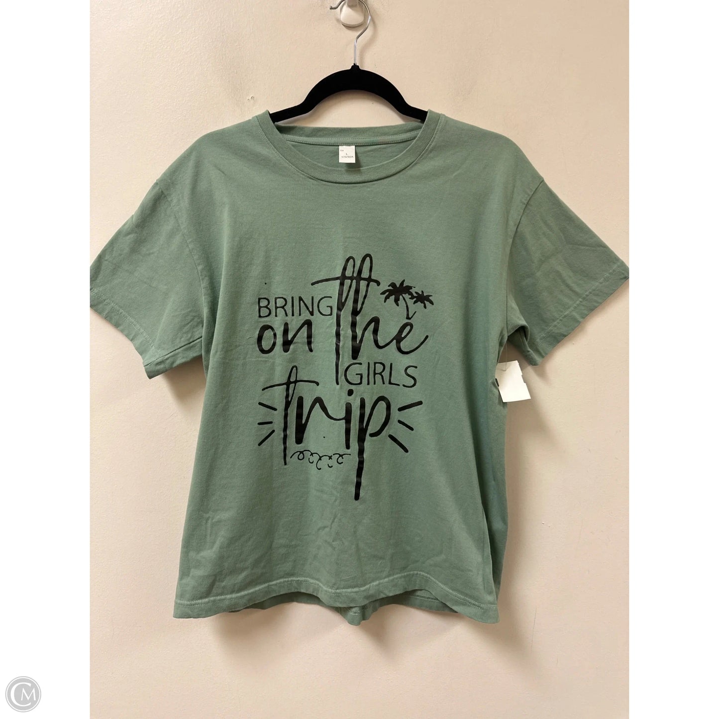 Top Short Sleeve By Clothes Mentor In Green, Size: L