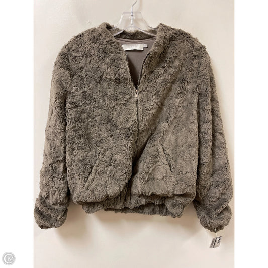 Coat Faux Fur & Sherpa By Astr In Brown, Size: Xs