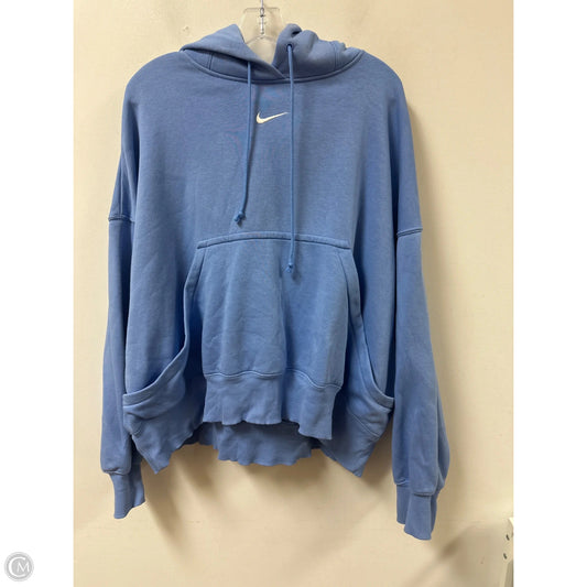 Athletic Sweatshirt Hoodie By Nike Apparel In Purple, Size: L