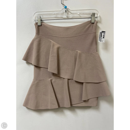 Skirt Mini & Short By Bcbgmaxazria In Tan, Size: 4